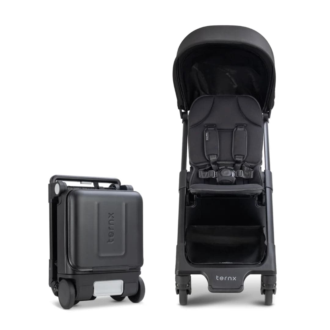 スーツケース形態とベビーカー形態のTernX Carry On